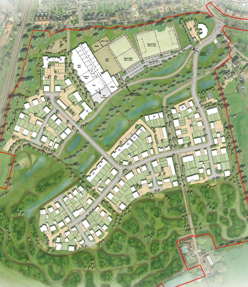 نمونه طرح جامع Masterplan برای یک پروژه شهری بزرگ