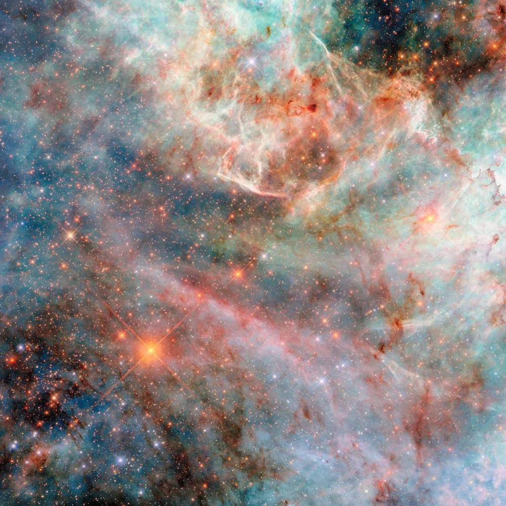 عکس خوشنمایی از ابر بزرگ Magellanic برای الهام در طراحی داخلی کتابخانه قمر