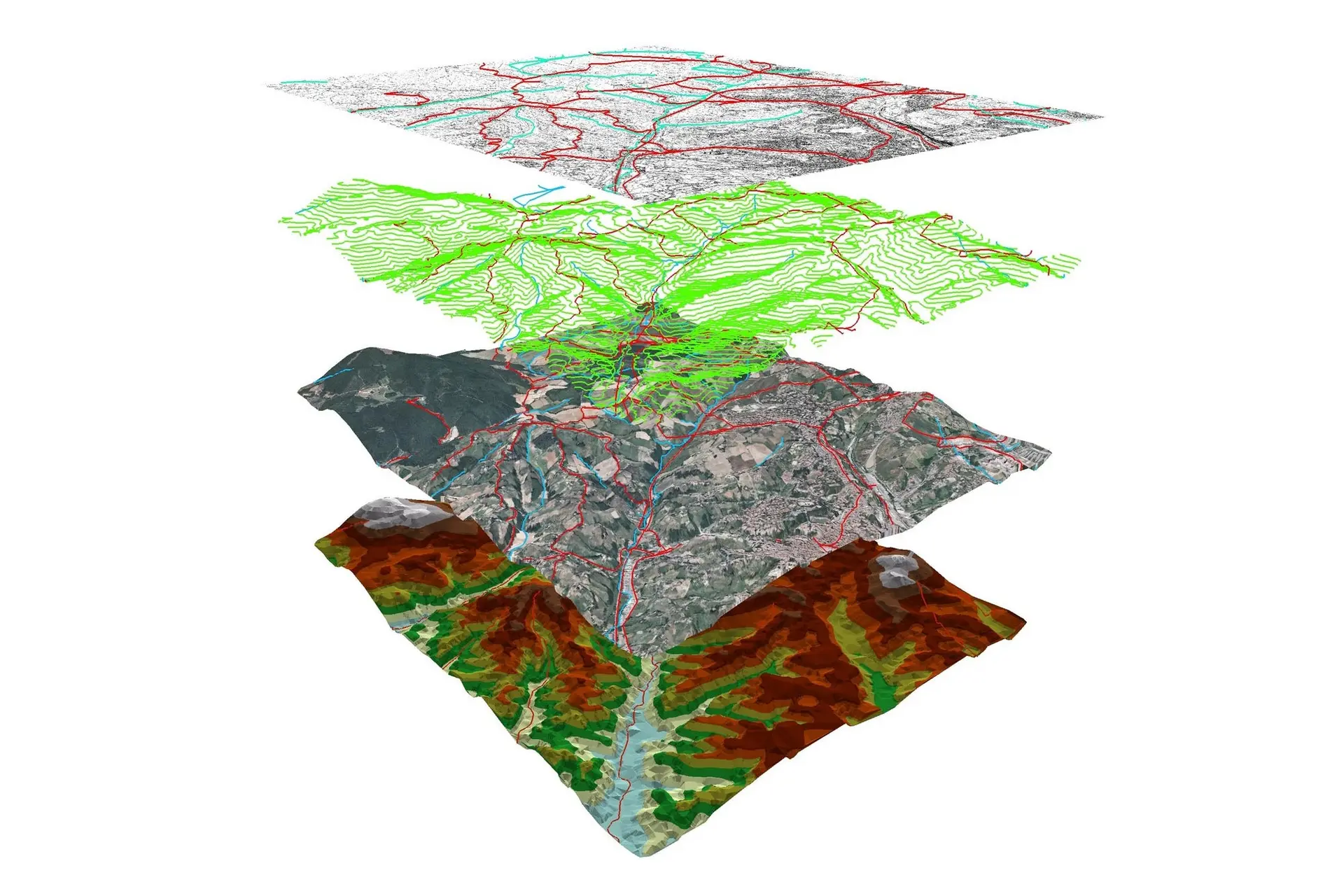 نمونه‌ای از نقشه‌برداری با استفاده از داده‌های مکانی در نرم‌افزار AutoCAD Map