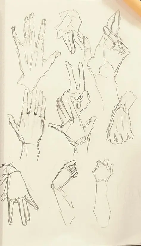 نمونه طراحی دستی با سایهزنی و جزئیات کامل