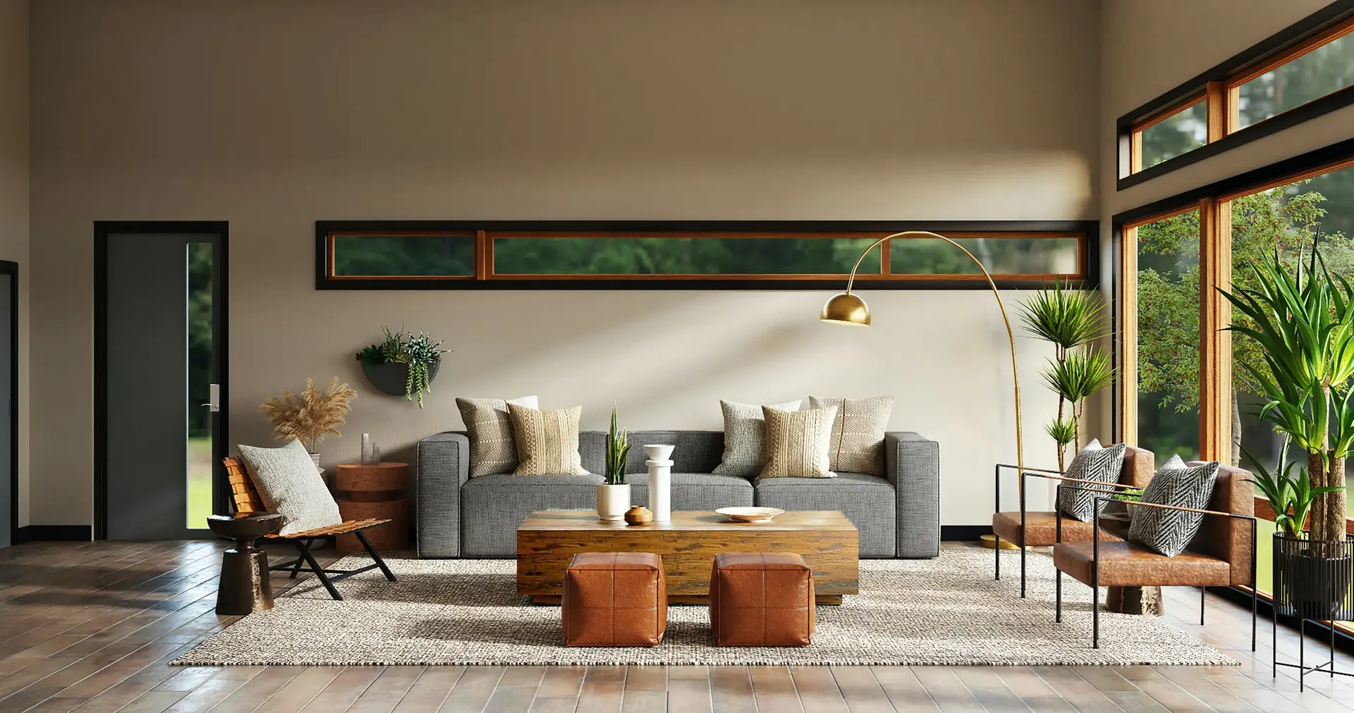 نمونه طراحی داخلی در نرمافزار Homestyler با مبلمان مدرن و رنگآمیزی مناسب