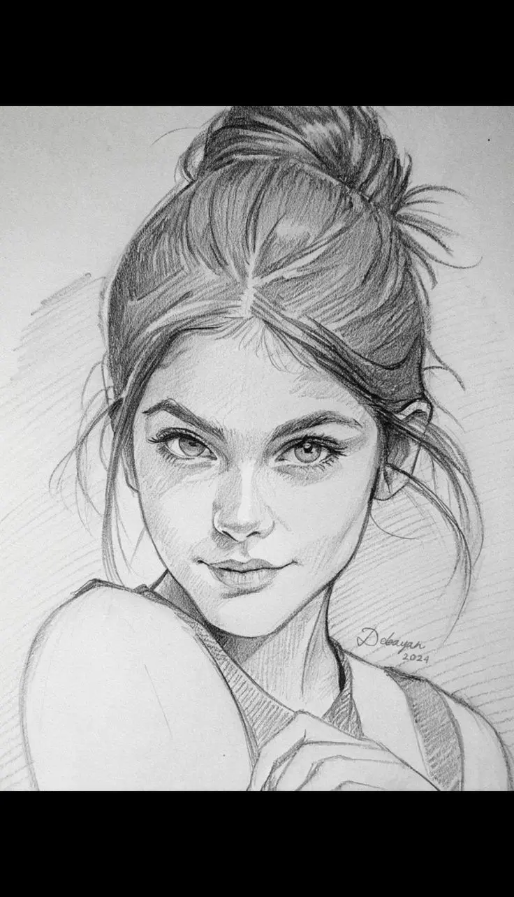 نمونه اسکیس اولیه یک ساختمان با خطوط ساده و شکلهای اولیه