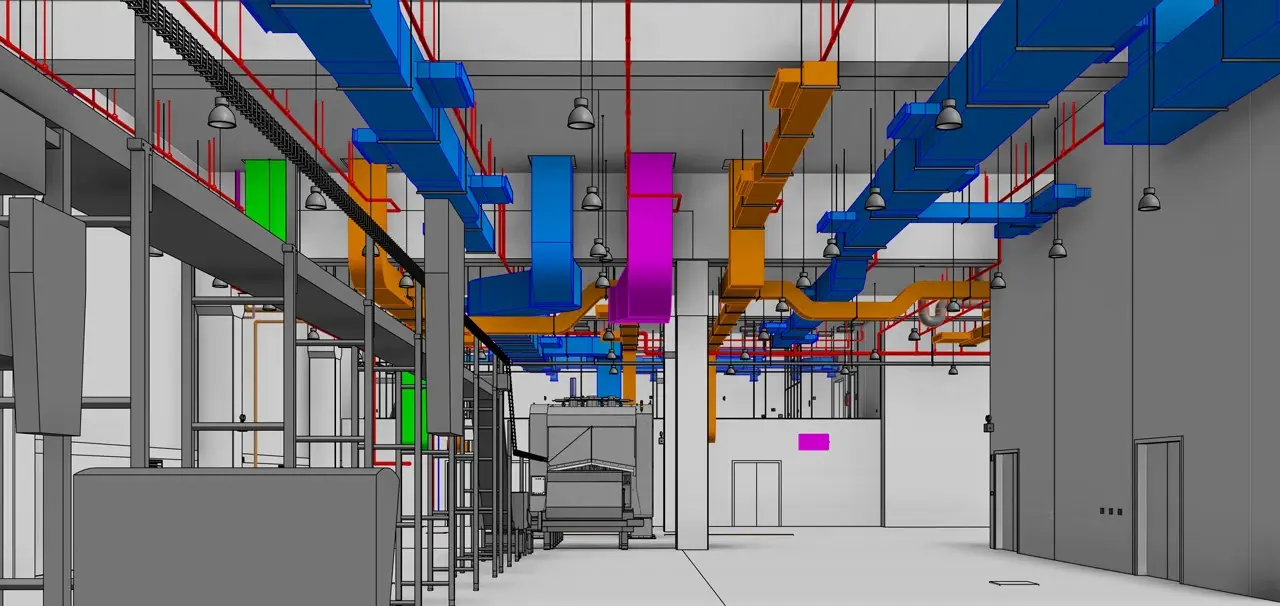 نمونه طراحی سیستم HVAC با استفاده از AutoCAD MEP
