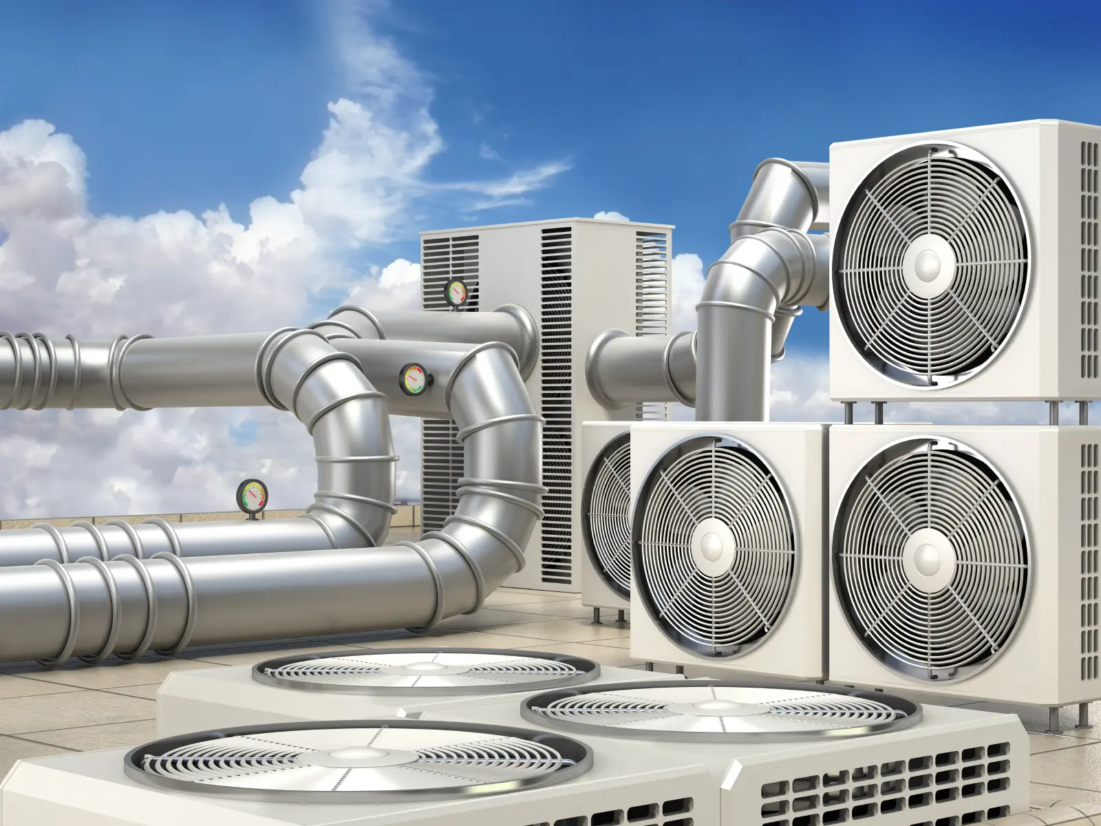 نمونه‌ای از مدل‌سازی سه‌بعدی سیستم HVAC در نرم‌افزار Carrier HAP